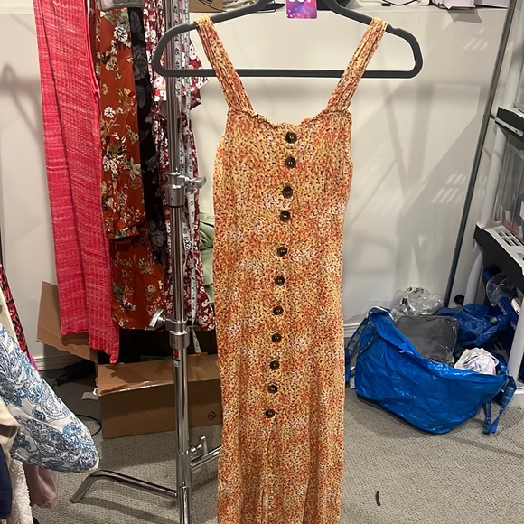 Japna 100% Rayon Midi Dress SZ S - Picture 5 of 5